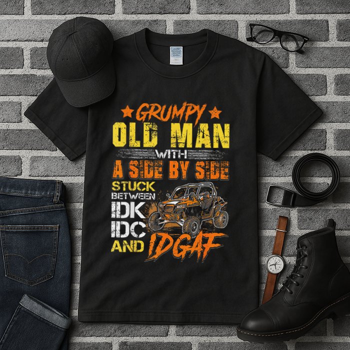 Grumpy Old Man Sxs Utv Side By Side Tall T-Shirt