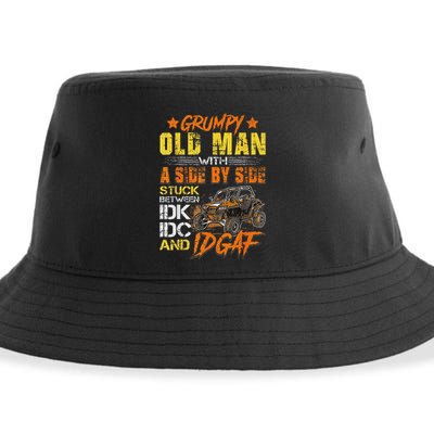 Grumpy Old Man Sxs Utv Side By Side Sustainable Bucket Hat
