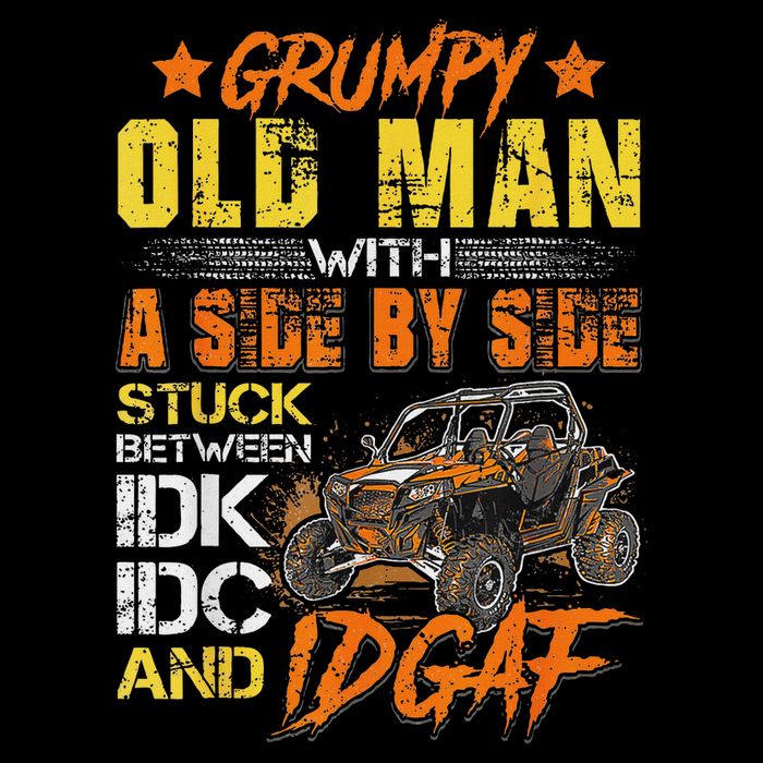 Grumpy Old Man Sxs Utv Side By Side Bucket Hat