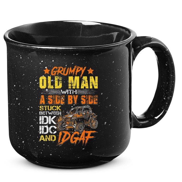 Grumpy Old Man Sxs Utv Side By Side 15oz Campfire Ceramic Mug