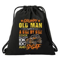 Grumpy Old Man Sxs Utv Side By Side Drawstring Bag