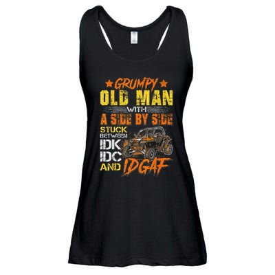Grumpy Old Man Sxs Utv Side By Side Ladies Essential Flowy Tank