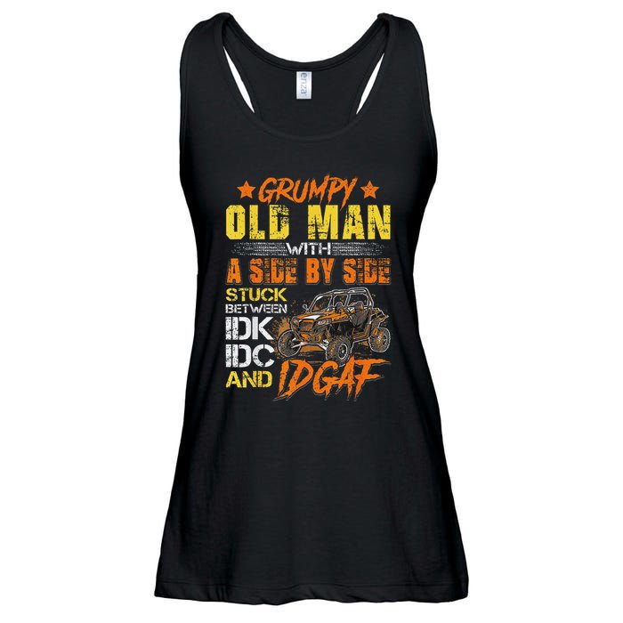 Grumpy Old Man Sxs Utv Side By Side Ladies Essential Flowy Tank