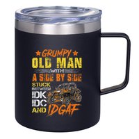 Grumpy Old Man Sxs Utv Side By Side 12oz Stainless Steel Coffee Mug