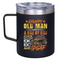 Grumpy Old Man Sxs Utv Side By Side 12oz Stainless Steel Coffee Mug