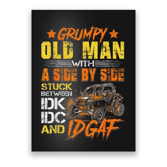 Grumpy Old Man Sxs Utv Side By Side Poster