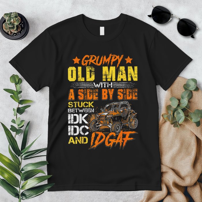 Grumpy Old Man Sxs Utv Side By Side Premium T-Shirt