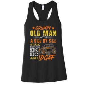 Grumpy Old Man Sxs Utv Side By Side Women's Racerback Tank