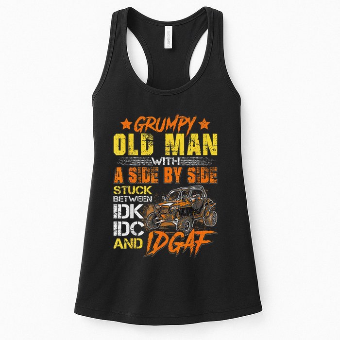 Grumpy Old Man Sxs Utv Side By Side Womens Tank Top