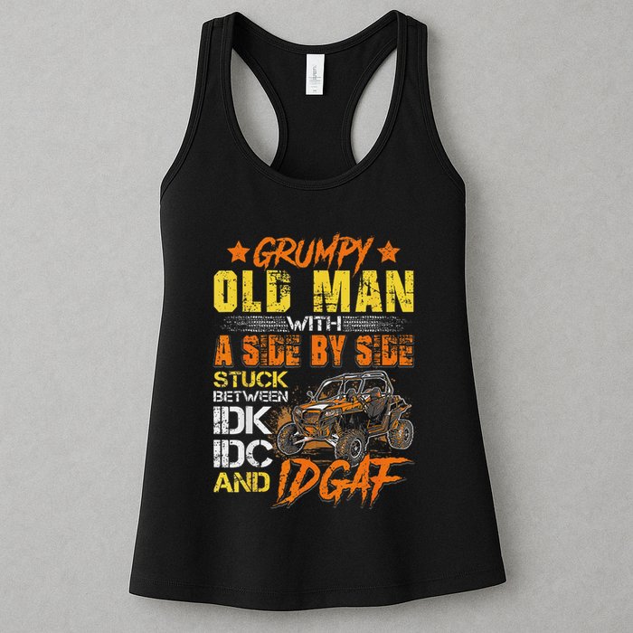 Grumpy Old Man Sxs Utv Side By Side Womens Tank Top