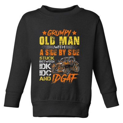 Grumpy Old Man Sxs Utv Side By Side Toddler Sweatshirt
