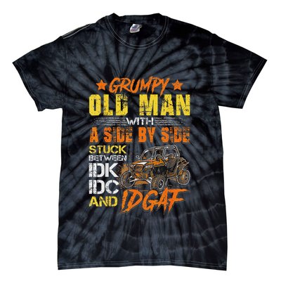 Grumpy Old Man Sxs Utv Side By Side Tie-Dye T-Shirt