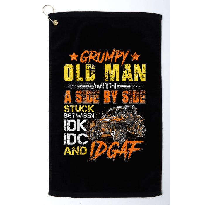 Grumpy Old Man Sxs Utv Side By Side Golf Towel