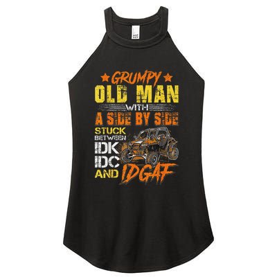 Grumpy Old Man Sxs Utv Side By Side Women's Perfect Tri Rocker Tank
