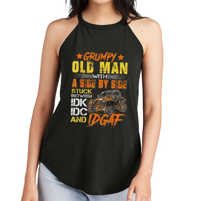 Grumpy Old Man Sxs Utv Side By Side Women's Perfect Tri Rocker Tank