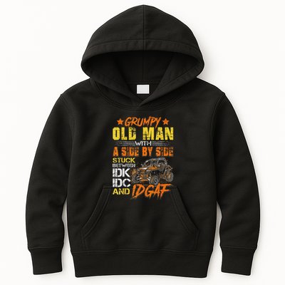 Grumpy Old Man Sxs Utv Side By Side Kids Hoodie