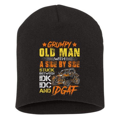 Grumpy Old Man Sxs Utv Side By Side Short Acrylic Beanie