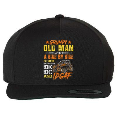 Grumpy Old Man Sxs Utv Side By Side Wool Snapback Cap