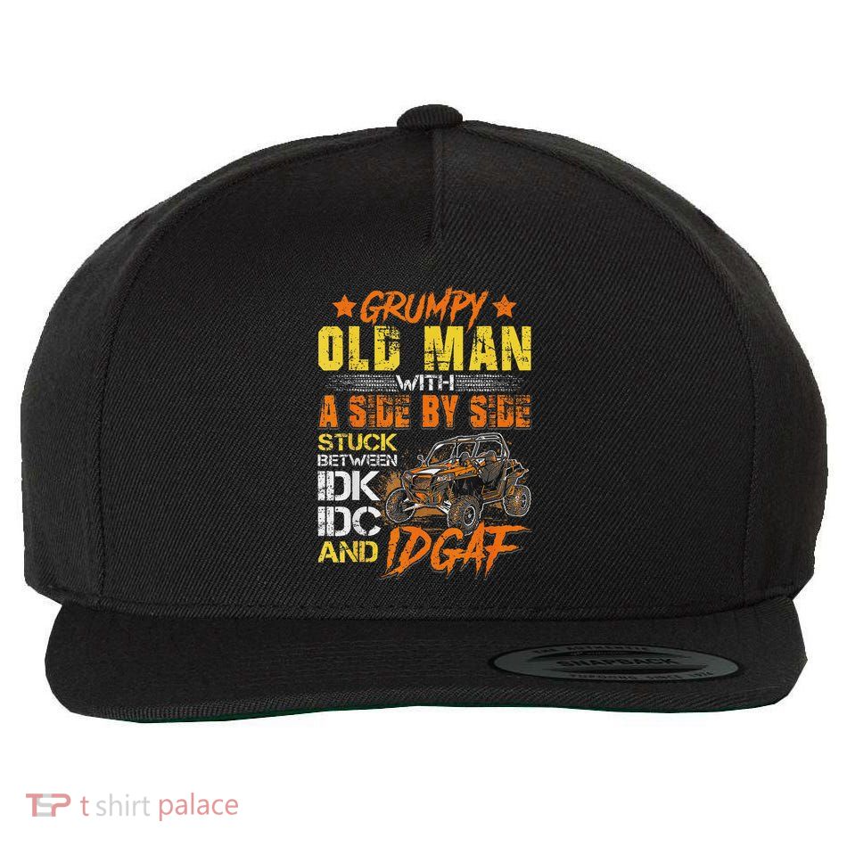 Grumpy Old Man Sxs Utv Side By Side Wool Snapback Cap