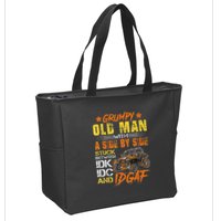 Grumpy Old Man Sxs Utv Side By Side Zip Tote Bag