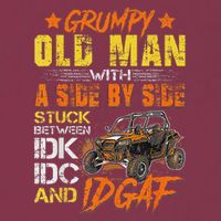 Grumpy Old Man Sxs Utv Side By Side 16oz Travel Tumbler