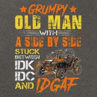 Grumpy Old Man Sxs Utv Side By Side Cotton Canvas Backpack