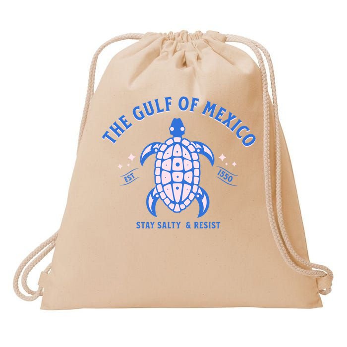 Gulf of Mexico Stay Salty Resistance Drawstring Bag
