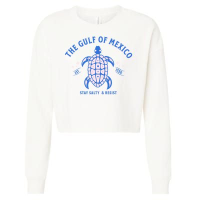 Gulf of Mexico Stay Salty Resistance Cropped Pullover Crew