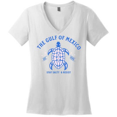 Gulf of Mexico Stay Salty Resistance Women's V-Neck T-Shirt