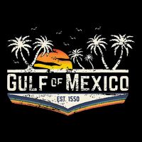 Gulf Of Mexico Since 1550 Florida Beach Gulf Coast Bucket Hat