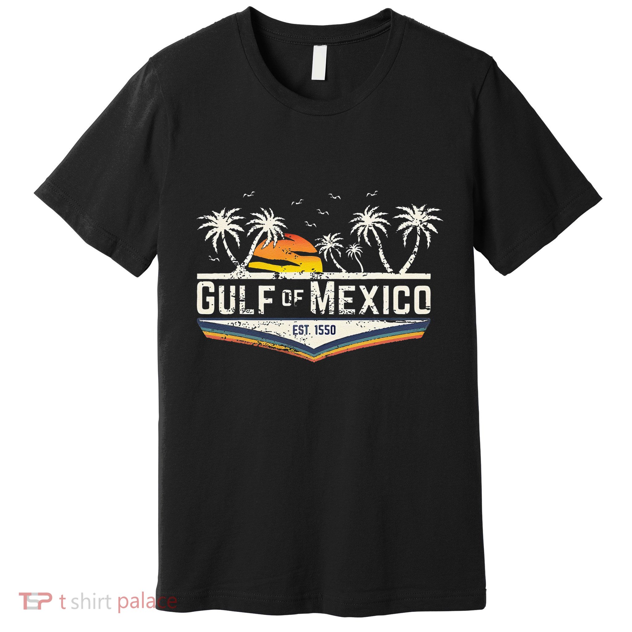 Gulf Of Mexico Since 1550 Florida Beach Gulf Coast Premium T-Shirt