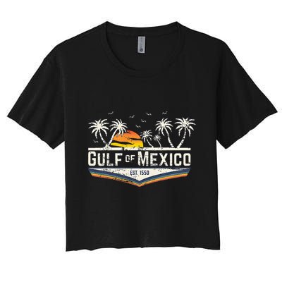 Gulf Of Mexico Since 1550 Florida Beach Gulf Coast Crop Top