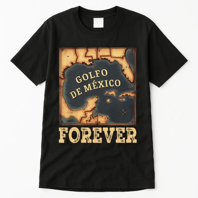 Gulf Of Mexico Summer Not Trump Us America Historic Map .Png Tall T-Shirt
