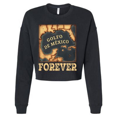Gulf Of Mexico Summer Not Trump Us America Historic Map .Png Cropped Pullover Crew