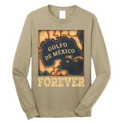 Gulf Of Mexico Summer Not Trump Us America Historic Map .Png Long Sleeve Shirt