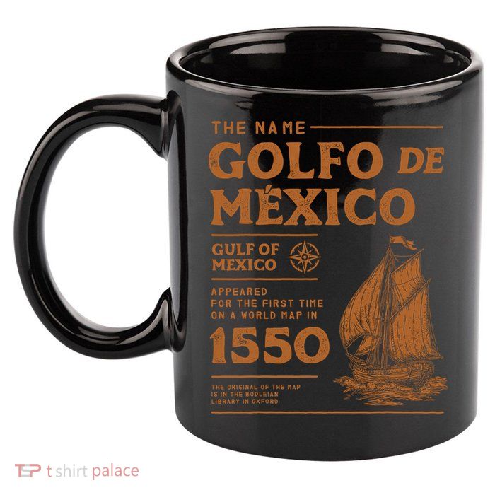 Gulf Of Mexico First Map Since 1550 11oz C Handle Ceramic Mug