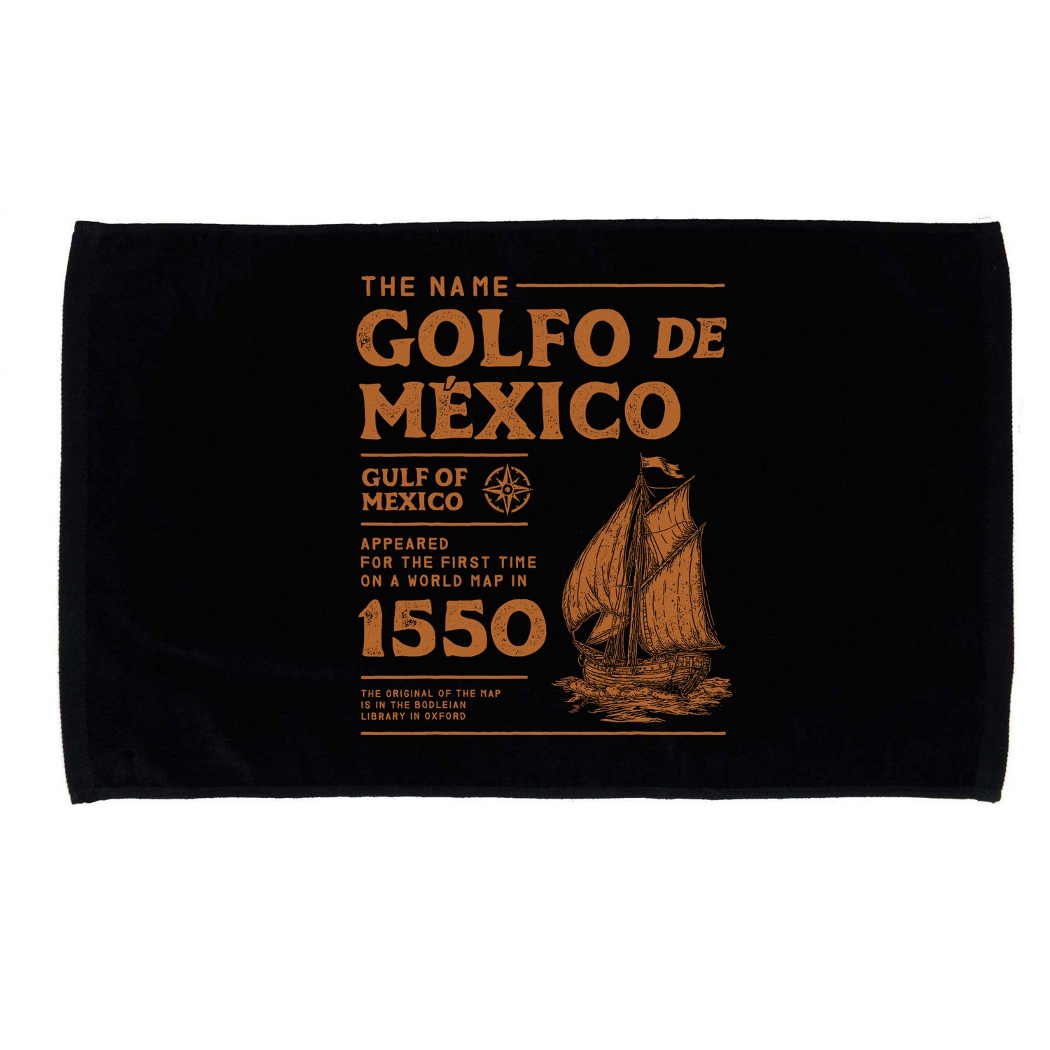 Gulf Of Mexico First Map Since 1550 Microfiber Hand Towel