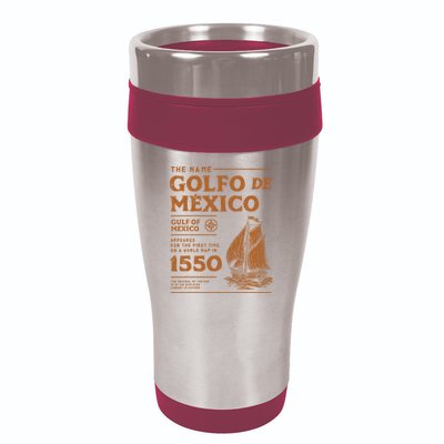 Gulf Of Mexico First Map Since 1550 16oz Travel Tumbler