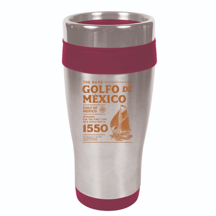 Gulf Of Mexico First Map Since 1550 16oz Travel Tumbler