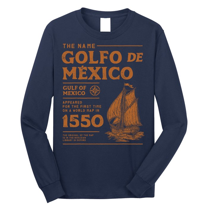Gulf Of Mexico First Map Since 1550 Long Sleeve Shirt