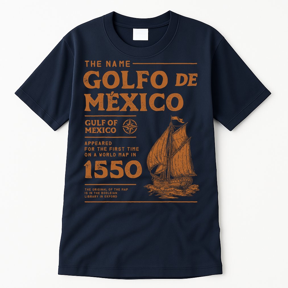 Gulf Of Mexico First Map Since 1550 Tall T-Shirt
