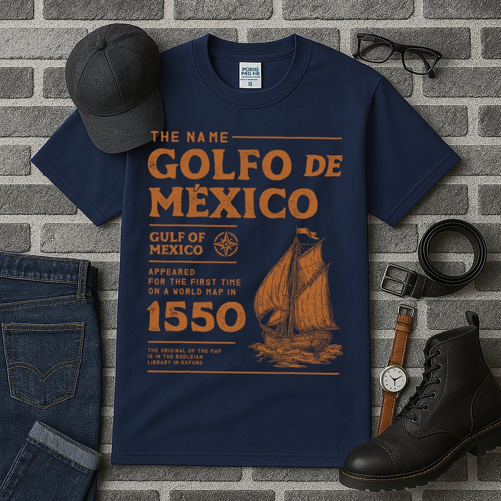 Gulf Of Mexico First Map Since 1550 Tall T-Shirt