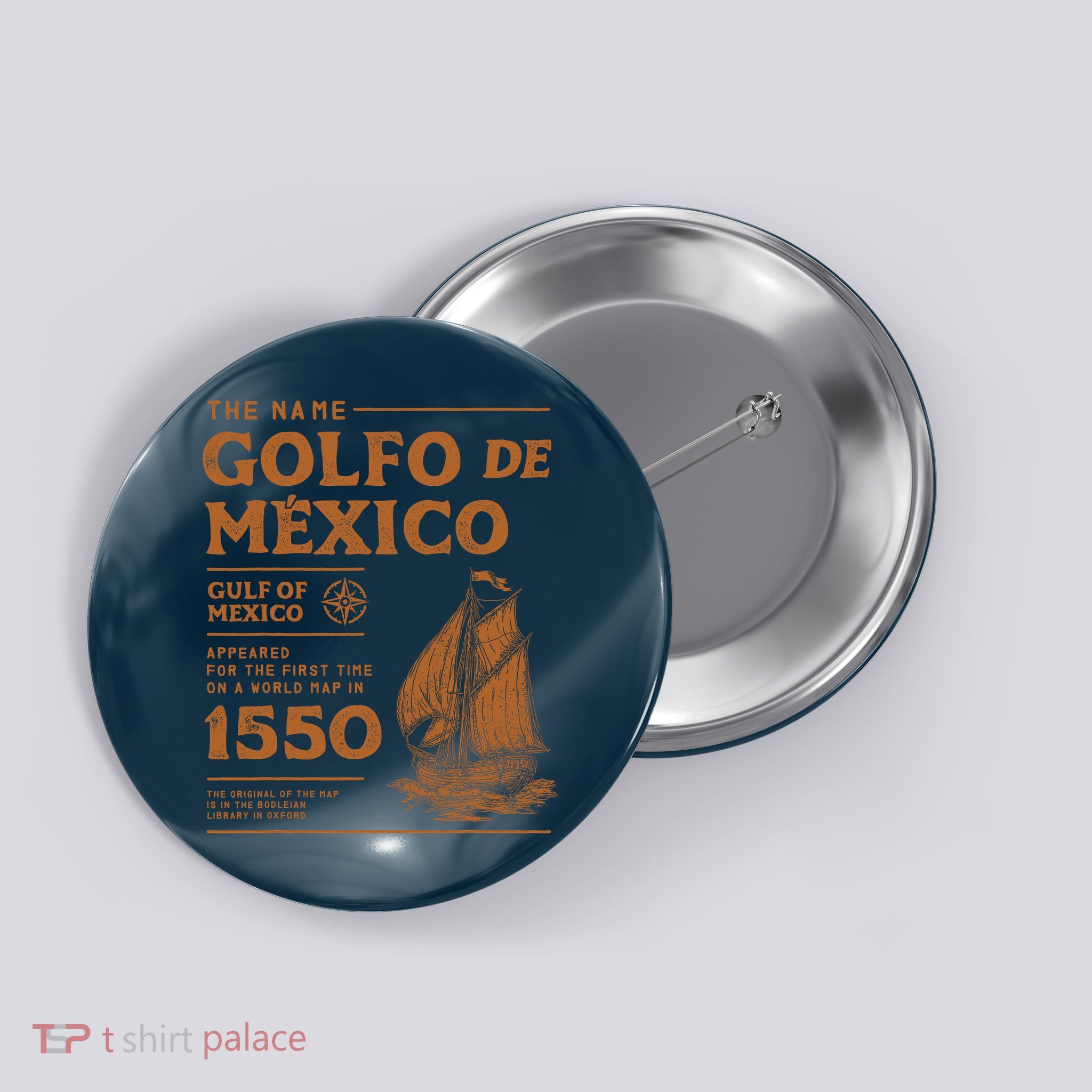 Gulf Of Mexico First Map Since 1550 Button