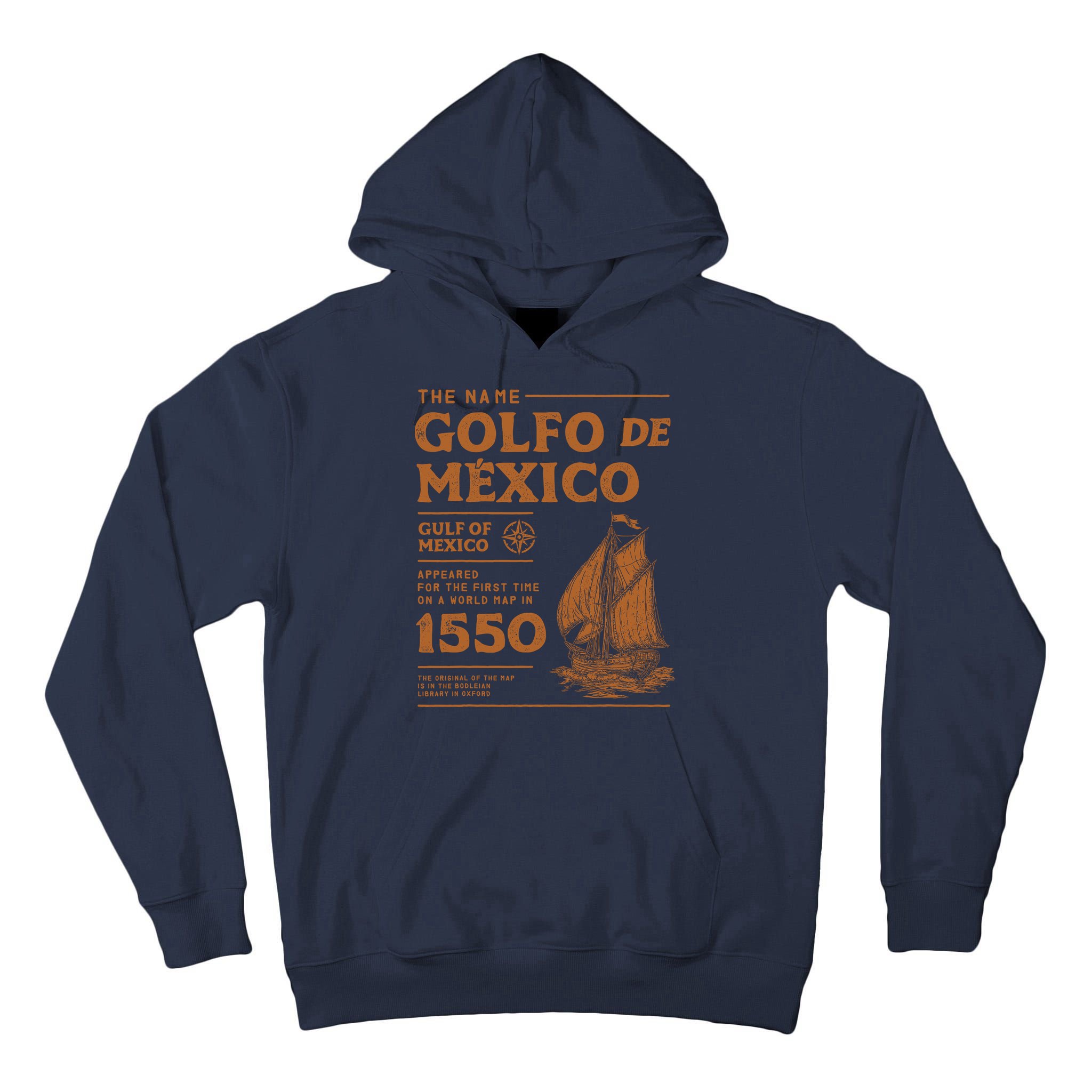 Gulf Of Mexico First Map Since 1550 Tall Hoodie