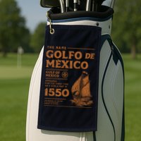 Gulf Of Mexico First Map Since 1550 Golf Towel