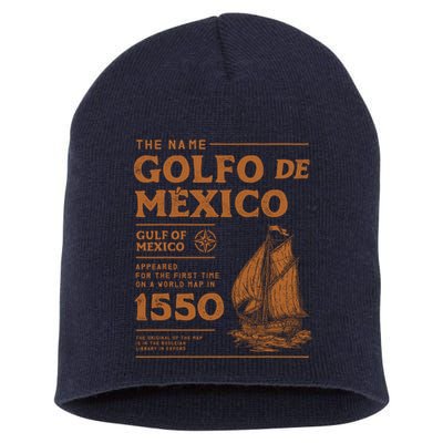 Gulf Of Mexico First Map Since 1550 Short Acrylic Beanie