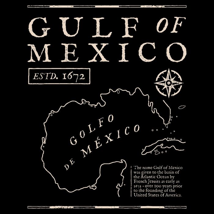 Gulf Of Mexico 1672 Historic Map Cooling Performance Crew T-Shirt