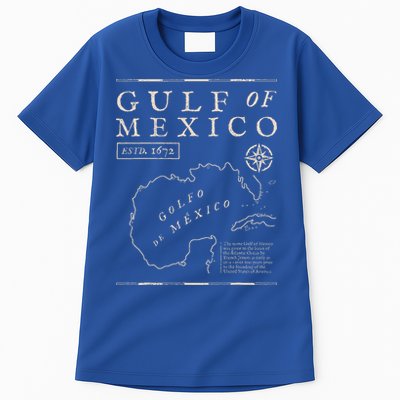 Gulf Of Mexico 1672 Historic Map Tall T-Shirt