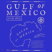 Gulf Of Mexico 1672 Historic Map Kids T-Shirt