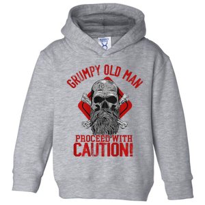 Grumpy Old Man Proceed With Caution Toddler Hoodie